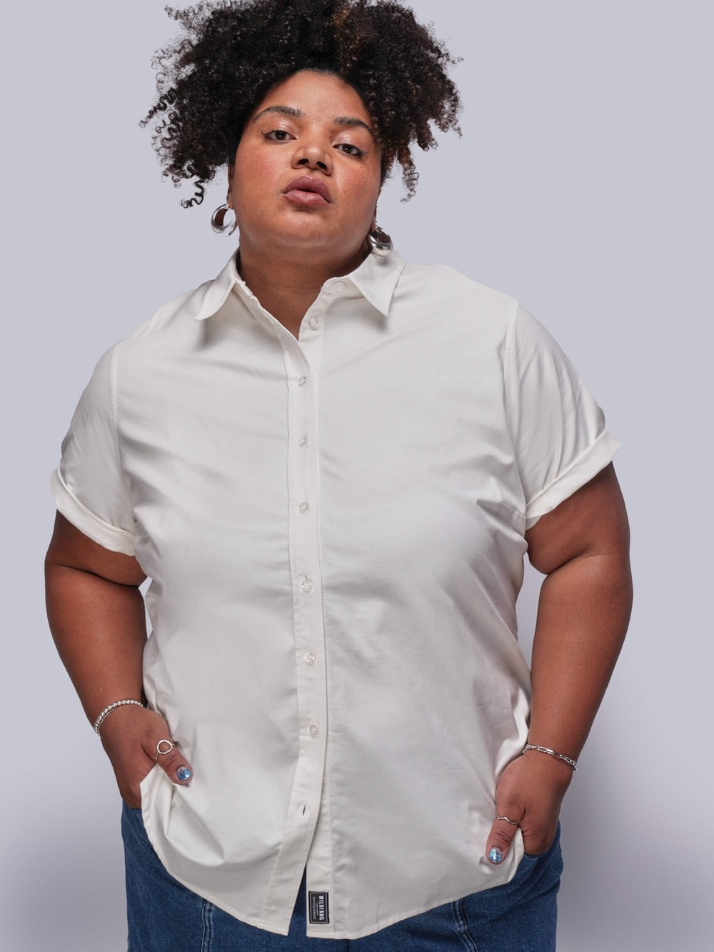 New with Tags Wildfang Oxford button up shirt women’s xl white